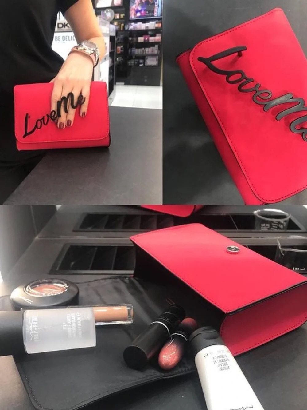 MAC Cosmetics Red 'Love Me' Clutch